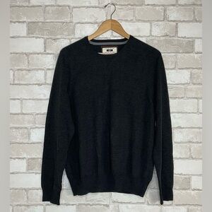 Joseph Abboud Dark Gray Merino Wool Blend Crewneck Sweater Size XL